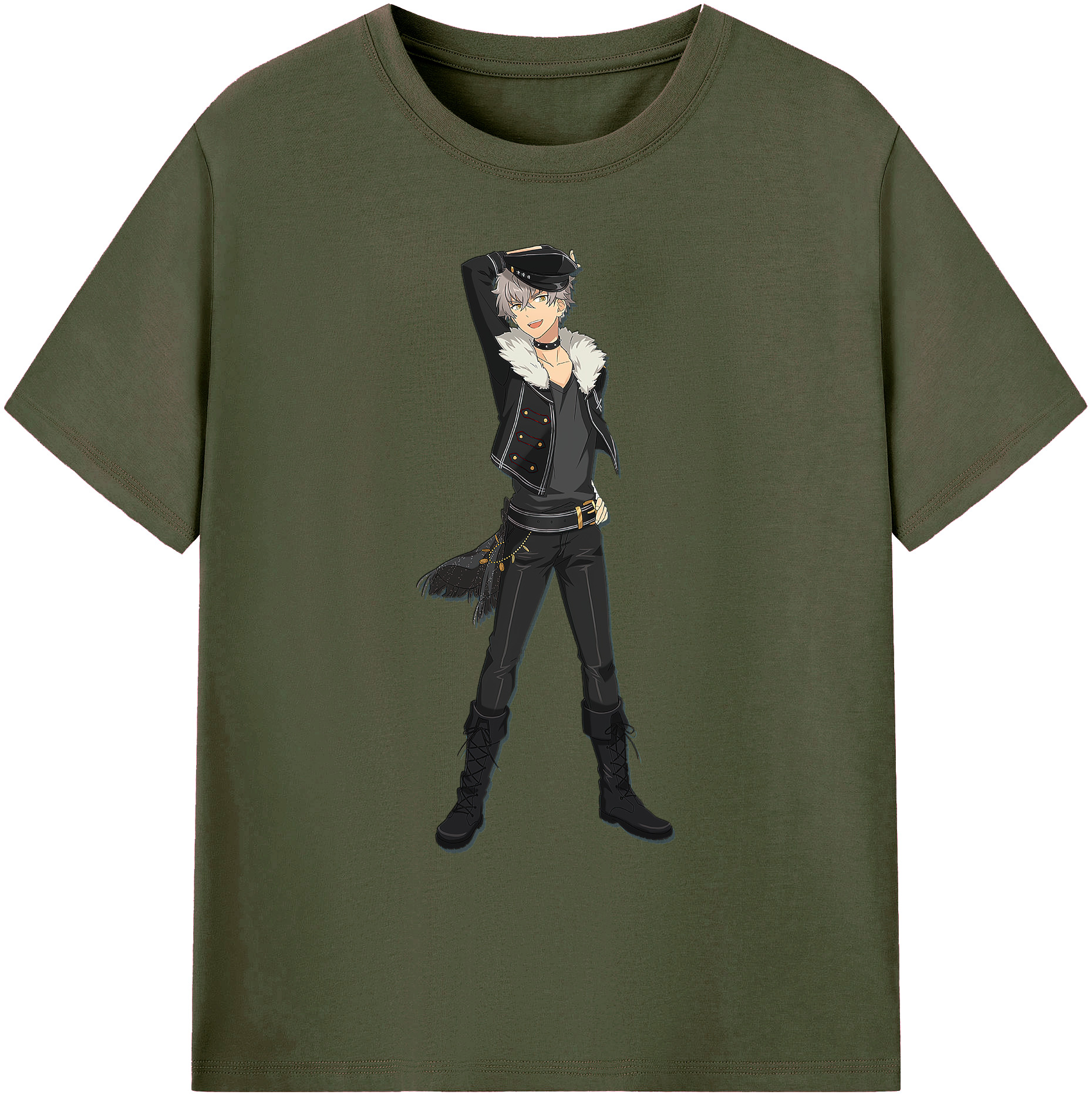 （画像用） あんさんぶるスターズ! Ensemble Stars 綿100％ メンズ半袖Tシャツ｜肌触りやわらか＆通気性